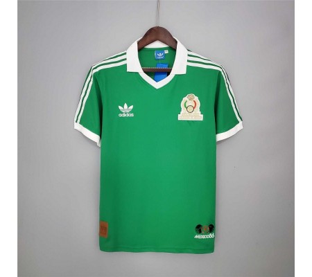 Mexico 1986 World Cup Home Green Soccer Jersey